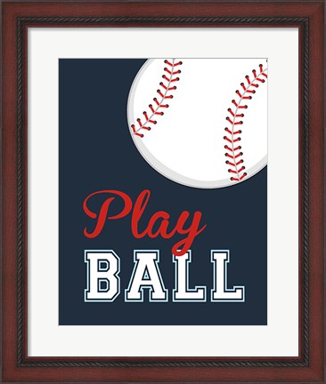 Framed Play Ball Print