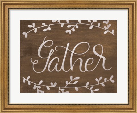 Framed Gather Leaf Print