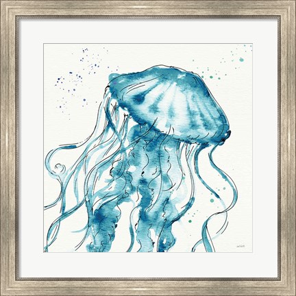 Framed Deep Sea X Teal Print