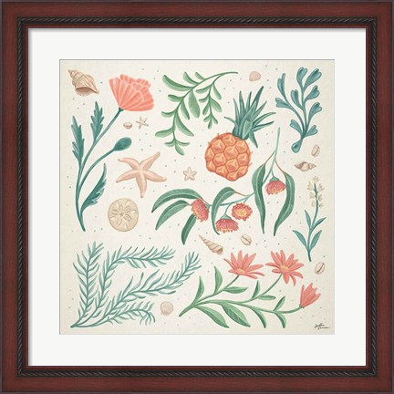 Framed Seaside Botanical III Print