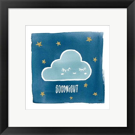 Framed Night Sky Goodnight Print