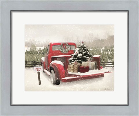 Framed Truck Full of Presents Print