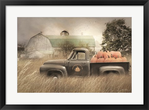 Framed Happy Harvest Truck Print