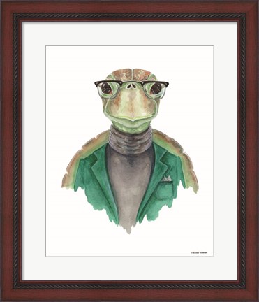 Framed Turtle in a Turtleneck Print