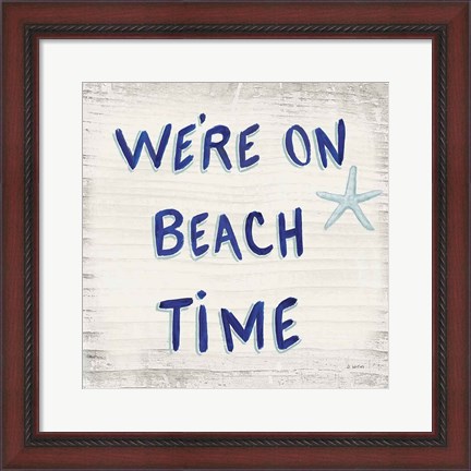Framed Beach Time VI Sq Print