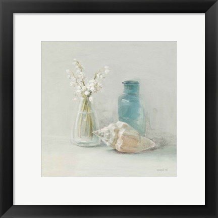 Framed Light Lily of the Valley Spa Print