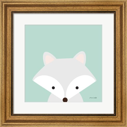 Framed Cuddly Fox Print