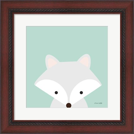 Framed Cuddly Fox Print