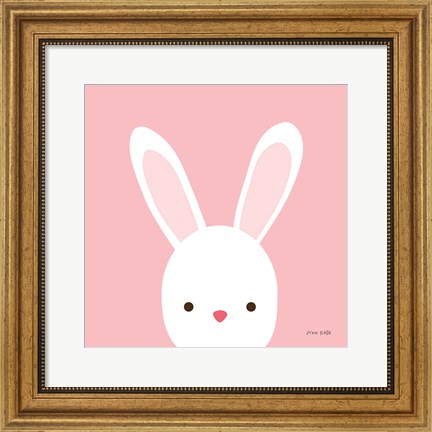 Framed Cuddly Bunny Print