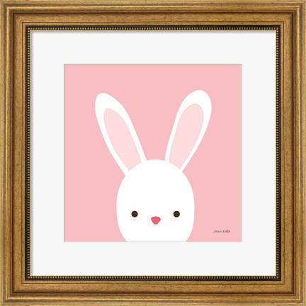 Framed Cuddly Bunny Print