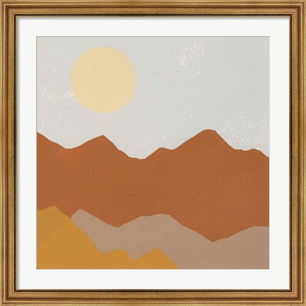 Framed Desert Sun II Print