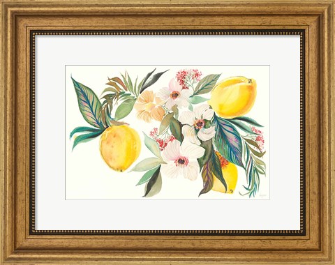 Framed Citrus Summer I Print