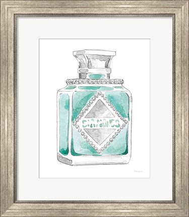 Framed Glamour Pup Perfume III Print