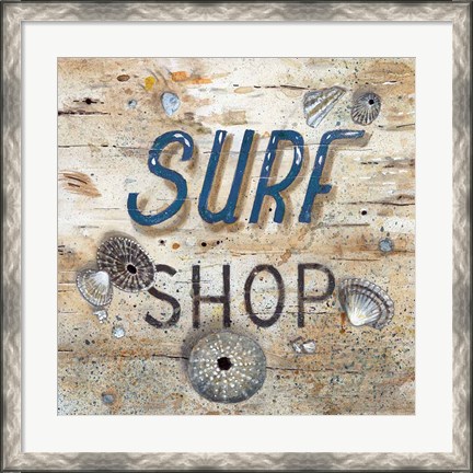 Framed Surf Shop Print