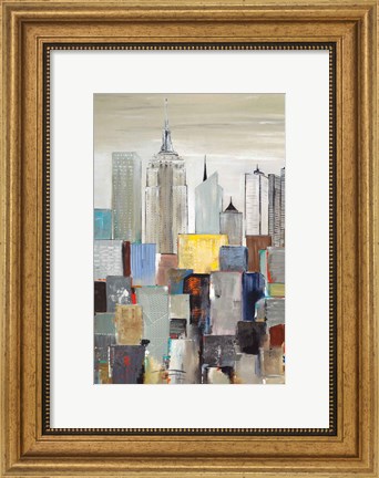 Framed New York Skyline I Print