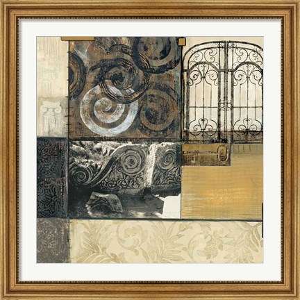 Framed Classical Ruins I Print