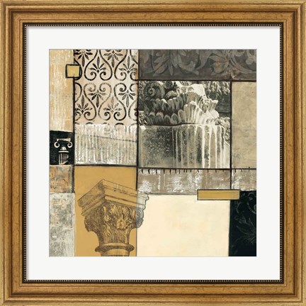 Framed Classical Ruins II Print