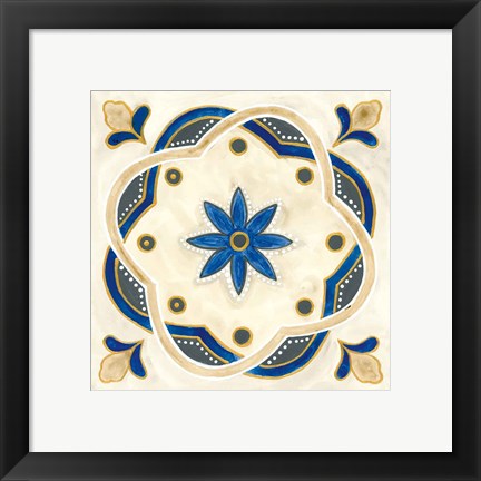 Framed Timeless Tiles I Print