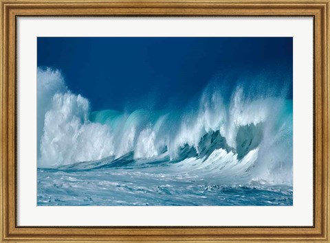 Framed Breaking Waves Print