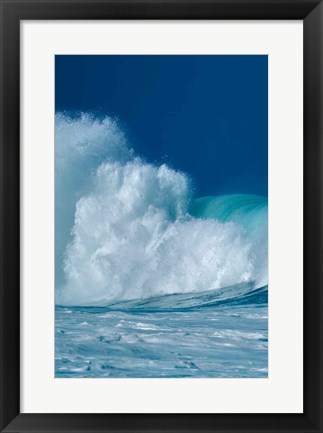 Framed Breaking Waves I Print