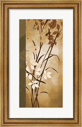 Framed Golden Heights II Print