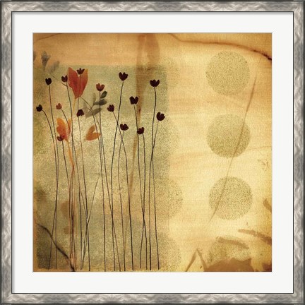 Framed Playful Meadow I Print