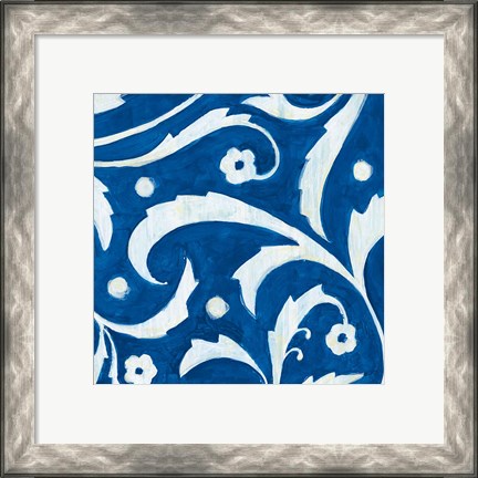 Framed Tangled In Blue III Print