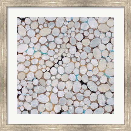 Framed River Pebbles Print