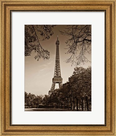 Framed Afternoon Stroll - Paris II Print