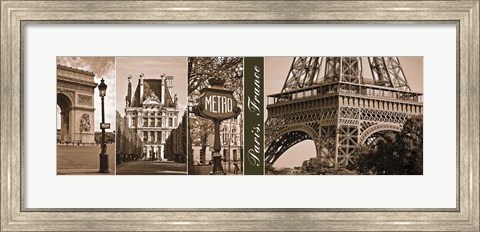 Framed Glimpse of Paris Print