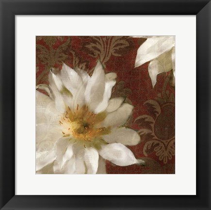 Framed Royal Clematis I Print