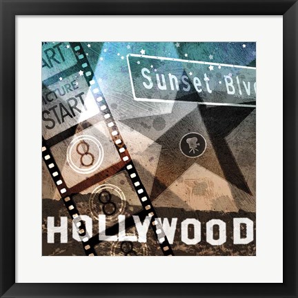 Framed Sunset Blvd Print