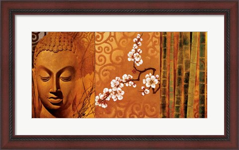 Framed Buddha Panel I Print