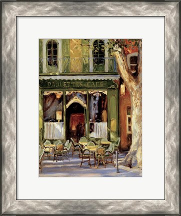 Framed Paulette&#39;s Cafe Print