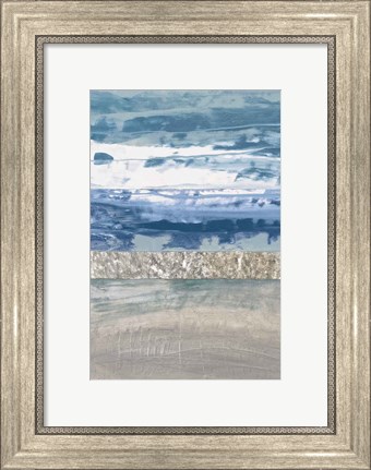 Framed Coastal Hues II Print