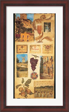 Framed Wine Country II Print