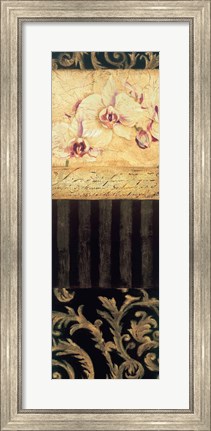 Framed Orchid Brocade II Print