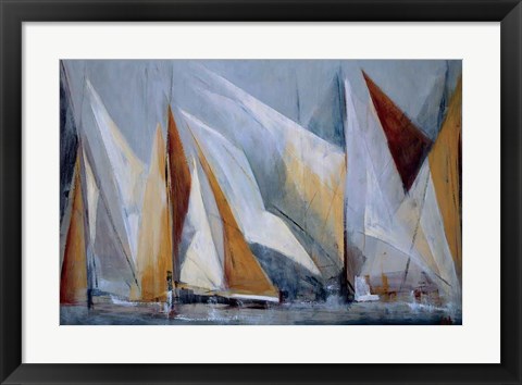 Framed Ocean Regatta Print