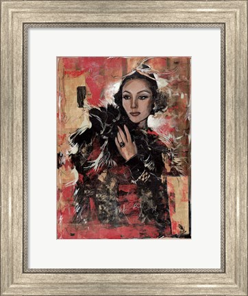 Framed Vintage Goddess I Print