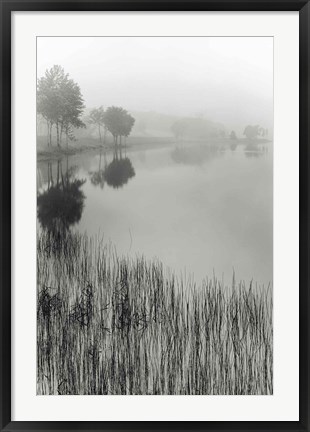 Framed Lakeside Mist Print