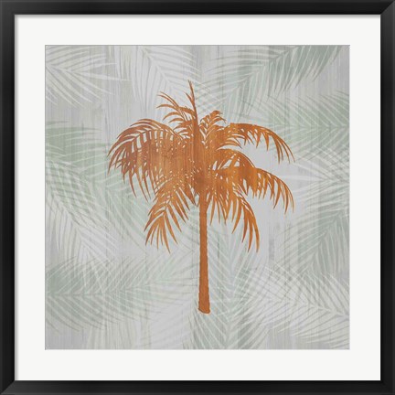 Framed Palm Tree II Print