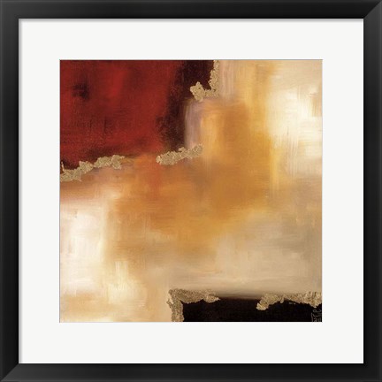 Framed Crimson Accent II Print