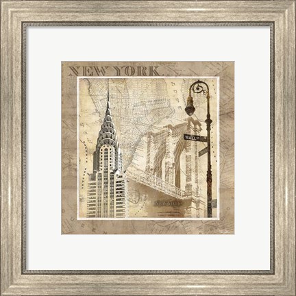 Framed New York Serenade Print