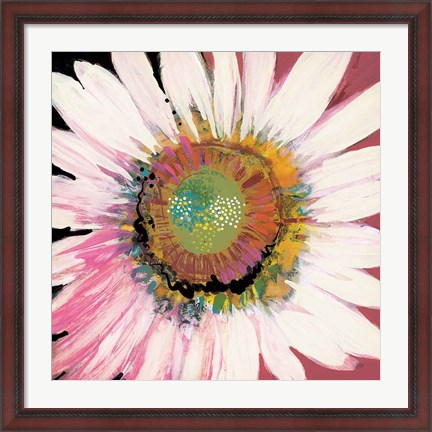 Framed Sunshine Flower I Print