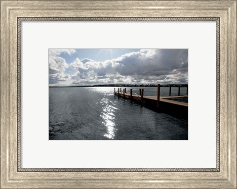 Framed Sunrise at Crooked Lake Print