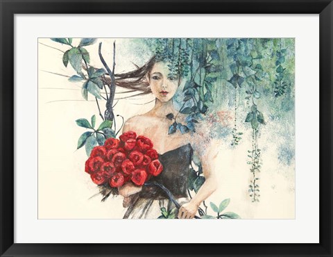 Framed Fairy of the Roses Print