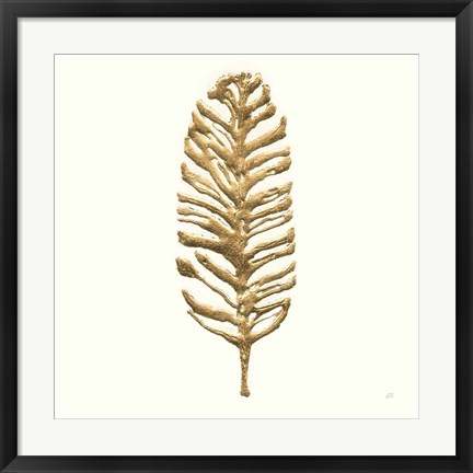 Framed Gilded Palm III Print