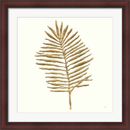 Framed Gilded Palm II Print