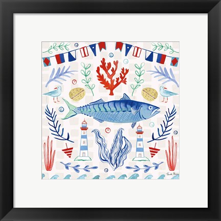 Framed Maritime Delight IV Print