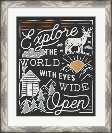 Framed Adventurous IV Black Print